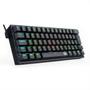 Imagem de Teclado mecanico gamer fizz rgb switch blue redragon k617-rgb-b preto