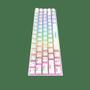 Imagem de Teclado mecanico gamer hermes e3 rgb branco switch brown