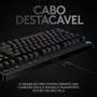 Imagem de Teclado Mecânico Gamer Logitech G PRO com Layout US, RGB LIGHTSYNC, Design TKL, Cabo Destacável, Switch GX Blue Clicky - 920-009388