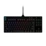 Imagem de Teclado Mecânico Gamer Logitech G PRO com Layout US, RGB LIGHTSYNC, Design TKL, Cabo Destacável, Switch GX Blue Clicky - 920-009388