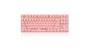 Imagem de Teclado Mecânico Gamer Motospeed Gk82 Rosa Switch Vermelho