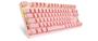 Imagem de Teclado Mecânico Gamer Motospeed Gk82 Rosa Switch Vermelho