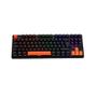Imagem de Teclado Mecânico Gamer New Hero Commander TKL, RGB, Switch Blue, ABNT2, USB, Preto e Laranja