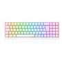 Imagem de Teclado mecanico gamer pollux rgb switch blue redragon k628-rgb-w branco