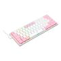 Imagem de Teclado Mecânico Gamer Redragon Anivia, RGB, Switch Blue, Wired, ABNT2, Branco e Rosa - K614WP-RGB (PT-BLUE)