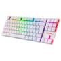 Imagem de Teclado Mecânico Gamer Redragon APS, RGB, Switch Blue, TKL, ABNT2, Branco