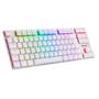 Imagem de Teclado Mecânico Gamer Redragon APS, RGB, Switch Blue, TKL, ABNT2, Branco