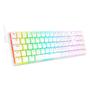 Imagem de Teclado Mecânico Gamer Redragon Ashe, RGB, Switch Brown, Branco - K626-KB-W (BROWN)