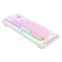 Imagem de Teclado Mecânico Gamer Redragon Dark Avenger, RGB, Switch Blue, ABNT2, TKL, Rosa e Branco