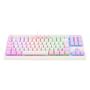 Imagem de Teclado Mecânico Gamer Redragon Dark Avenger, RGB, Switch Brown, ABNT2, Branco e Rosa - K568WP-RGB (PT-BROWN)