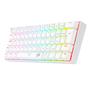 Imagem de Teclado Mecânico Gamer Redragon Dragonborn, RGB Branco, Switch Blue, 60%, ABNT2, Branco - K630W-RGB