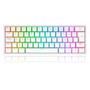 Imagem de Teclado Mecânico Gamer Redragon Fizz Pro RGB Branco SWITCH MARROM - K616-RGB-W (PT-BROWN)