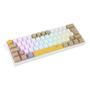 Imagem de Teclado Mecanico Gamer Redragon Fizz RGB K617 Amarelo E Branco