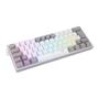 Imagem de Teclado Mecânico Gamer Redragon Fizz, RGB, Switch Blue, Layout 60%, USB-C, ABNT2, Branco e Cinza - K617-RGB-WG