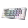 Imagem de Teclado Mecânico Gamer Redragon Fizz, RGB, Switch Blue, Layout 60%, USB-C, ABNT2, Cinza e Branco -