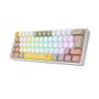 Imagem de Teclado Mecânico Gamer Redragon Fizz, RGB, Switch Brown, Layout 60%, USB, ABNT2, Amarelo, Branco e Cinza - K617RGB-YLEWTEGY (PT-BROWN)