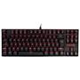 Imagem de Teclado Mecânico Gamer Redragon Kumara Anti-Ghosting LED Vermelho Switch Outemu Blue ABNT2 K552-2