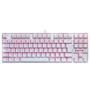 Imagem de Teclado Mecânico Gamer Redragon Kumara, Anti-Ghosting, LED Vermelho, Switch Redragon MK2 Red, ABNT2,  Branco - K552W-2 (RED)