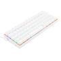 Imagem de Teclado Mecânico Gamer Redragon Lakshmi Lunar White, Rainbow, Switch Blue, Layout 60%, ABNT2, Branco - K606W-R (PT-BLUE)