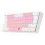 Imagem de Teclado Mecânico Gamer Redragon Lakshmi, Rainbow, Switch Blue, , Rosa e Branco - K606PW-R (PT-BLUE)