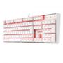 Imagem de Teclado Mecânico Gamer Redragon Mitra Branco Switch Vermelho