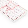 Imagem de Teclado Mecânico Gamer Redragon Mitra Branco Switch Vermelho