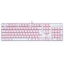 Imagem de Teclado Mecânico Gamer Redragon Mitra K551W, LED, Switch Redragon MK2 Brown, ABNT2, Branco -