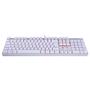 Imagem de Teclado Mecânico Gamer Redragon Mitra K551W, LED, Switch Redragon MK2 Brown, ABNT2, Branco -