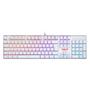 Imagem de Teclado Mecânico Gamer Redragon Mitra Lunar K551W RGB Switch Blue ABNT2 White K551W-RGB