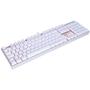 Imagem de Teclado Mecânico Gamer Redragon Mitra Lunar White LED Vermelho ABNT2 Switch Outemu Azul Full Anti-Ghosting K551W