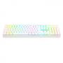 Imagem de Teclado Mecânico Gamer Redragon Mitra RGB Branco Switch Marrom ABNT2