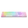 Imagem de Teclado Mecânico Gamer Redragon Mitra, RGB, Switch Brown, ABNT2, Branco e Rosa