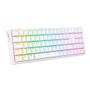 Imagem de Teclado Mecânico Gamer Redragon Pollux RGB, Switch Blue, N-keys, ABNT2, Branco - K628-RGB-W (PT-BLUE)