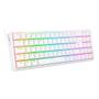 Imagem de Teclado Mecânico Gamer Redragon Pollux RGB, Switch Blue, N-keys, ABNT2, Branco - K628-RGB-W (PT-BLUE)