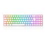 Imagem de Teclado Mecânico Gamer Redragon Pollux, RGB, Switch Red, N-keys, ABNT2, Branco - K628-RGB-W (PT-RED)