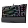 Imagem de Teclado Mecanico Gamer Redragon Vishnu, RRG, Switch Red, ABNT2, Formato TKL compact, USB-C, Preto - K596RGB (PT-RED)