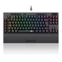 Imagem de Teclado Mecanico Gamer Redragon Vishnu, RRG, Switch Red, ABNT2, Formato TKL compact, USB-C, Preto - K596RGB (PT-RED)