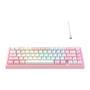 Imagem de Teclado Mecânico Gamer Rise Mode GM1 Pro White and Pink, ARGB, Mini (65%), Switch Outemu Red, Branco e Rosa - RM-TCM-GM1P-WPRED