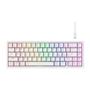 Imagem de Teclado Mecânico Gamer Rise Mode GM1 Pro White, ARGB, Mini (65%), Switch Outemu Marrom, USB-C, Branco - RM-TCM-GM1P-WBRO