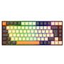 Imagem de Teclado Mecânico Gamer Sem Fio Bluetooth Redragon Phantom Pro RGB Cinza com Creme 75% Switch Brown com key caps extras  