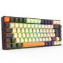 Imagem de Teclado Mecânico Gamer Sem Fio Bluetooth Redragon Phantom Pro RGB Cinza com Creme 75% Switch Brown com key caps extras  