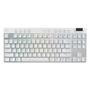 Imagem de Teclado mecanico gamer sem fio logitech g pro x tkl lightspeed rgb switch gx brown tactile branco - 920-012143