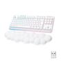 Imagem de Teclado Mecânico Gamer Sem Fio Logitech G715, Coleção Aurora, LIGHTSPEED Switch GX Linear Vermelho, RGB, ABNT2, Branco - 920-010706