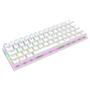 Imagem de Teclado Mecânico Gamer T-Dagger Arena 60%, RGB, Switch Dust-proof Marrom, USB Tipo-C, ABNT2, Branco - T-TGK321W-BR