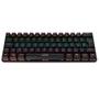 Imagem de Teclado Mecanico Gamer TGT Sherman Compacto, Rainbow, ABNT2, Switch Azul, Preto, TGT-SHTKL-RBW01