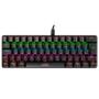 Imagem de Teclado Mecanico Gamer TGT Sherman Compacto, Rainbow, ABNT2, Switch Azul, Preto, TGT-SHTKL-RBW01