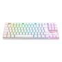 Imagem de Teclado mecanico kumara pro rgb wireless e bluetooth branco switch marrom