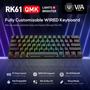 Imagem de Teclado Mecânico para Games RK ROYAL KLUDGE RK61 - Com Fio