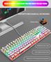 Imagem de Teclado Mecânico para Games YSCP - Estilo Máquina de Escrever RGB com 104 Teclas