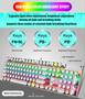 Imagem de Teclado Mecânico para Games YSCP - Estilo Máquina de Escrever RGB com 104 Teclas